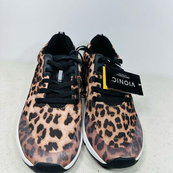 Vionic Size 8,5 Womens Remi Walking Shoe Leopard Print - Picture 3 of 8
